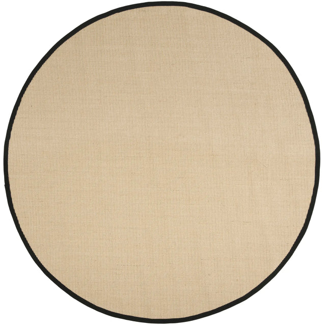 Safavieh Natural Fiber 6'-0" x 6'-0" Rug in Beige / Black
