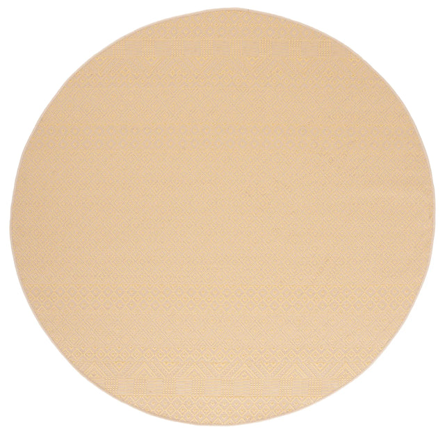 Safavieh Courtyard 6'-7" x 6'-7" Rug in Gold / Beige