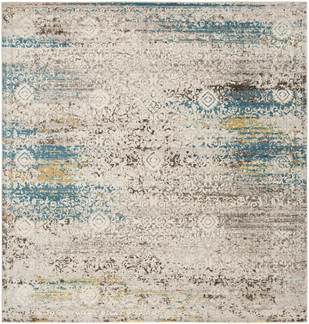 Safavieh Aria 6'-5" x 6'-5" Rug in Blue / Creme
