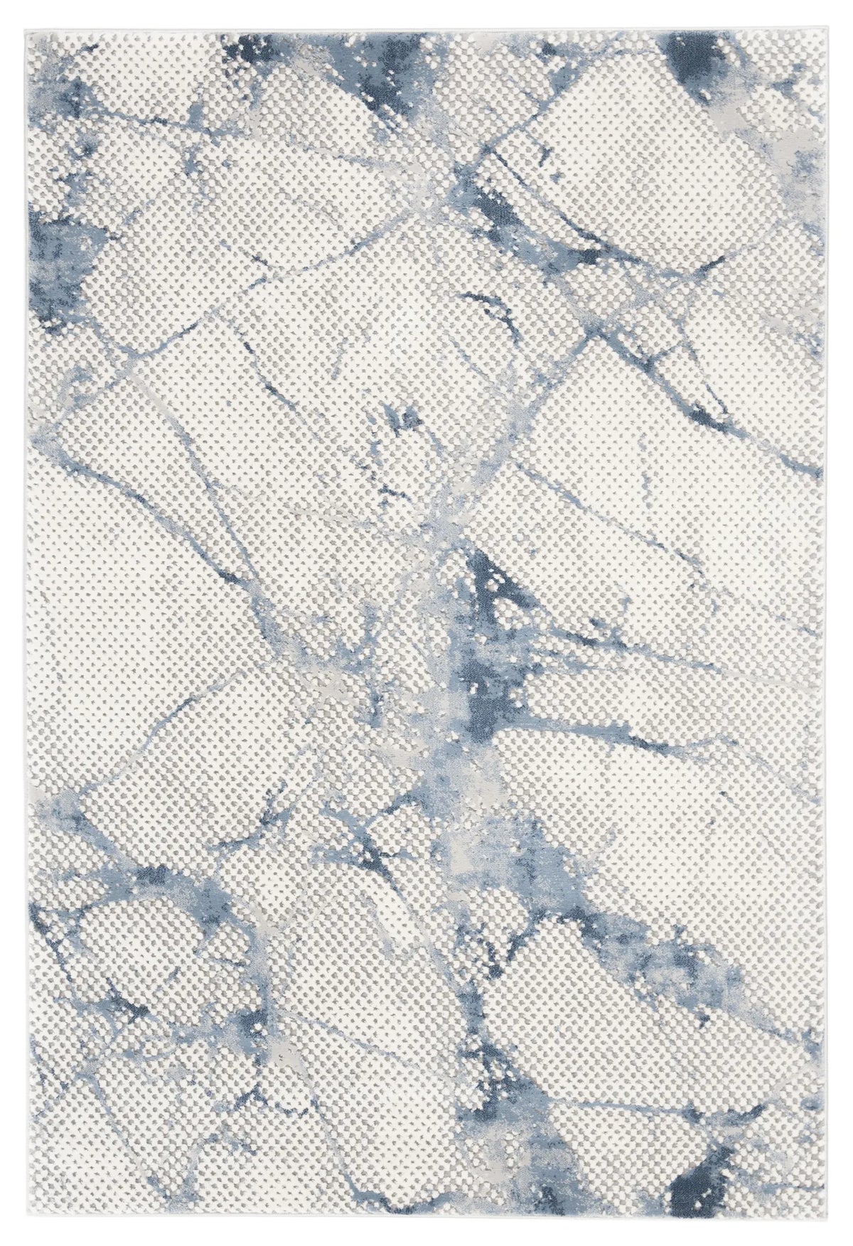 Safavieh Meadow 100 4'-0" x 6'-0" Rug in Navy / Ivory