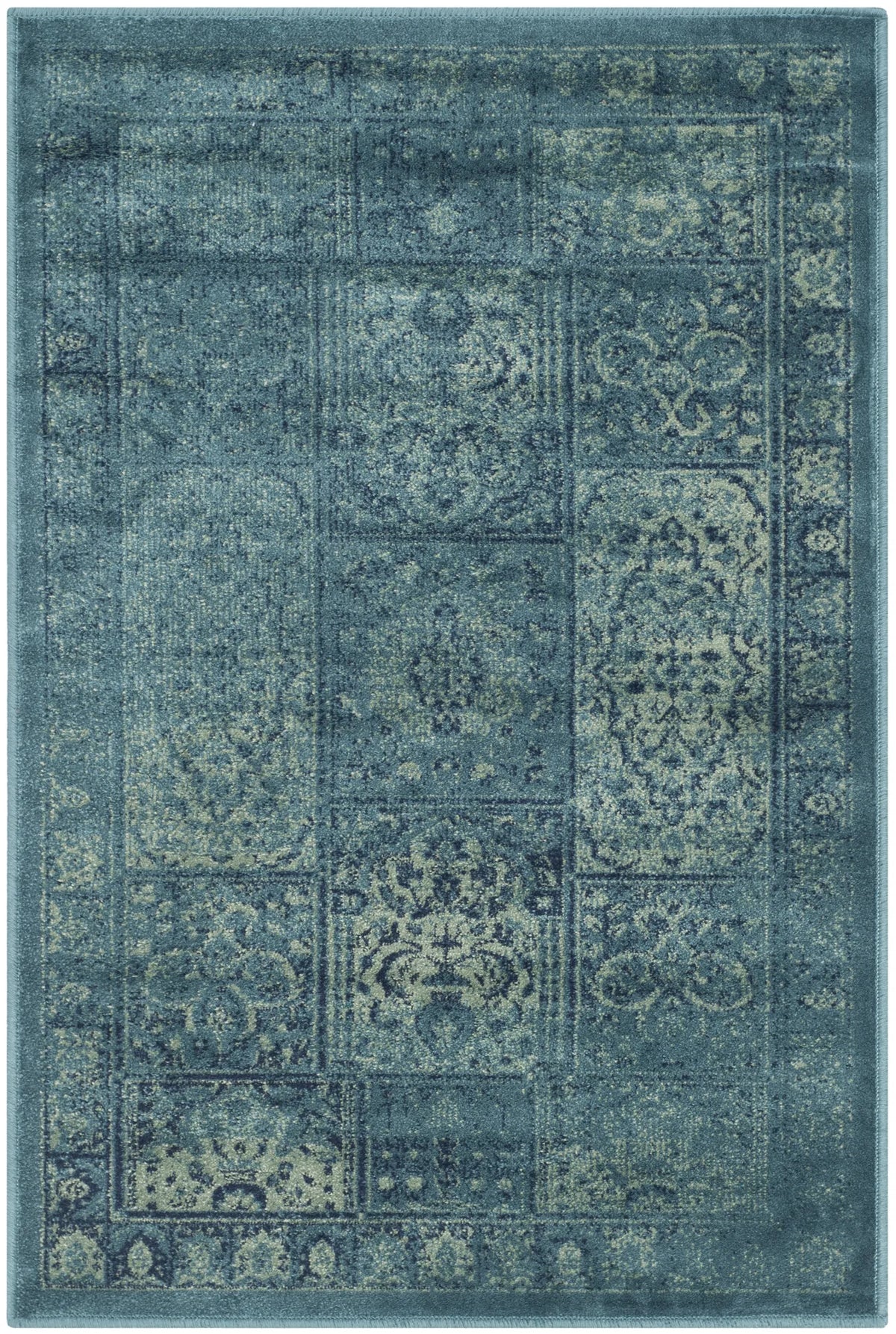 Safavieh Vintage 2'-0" x 3'-0" Rug in Turquoise / Multi