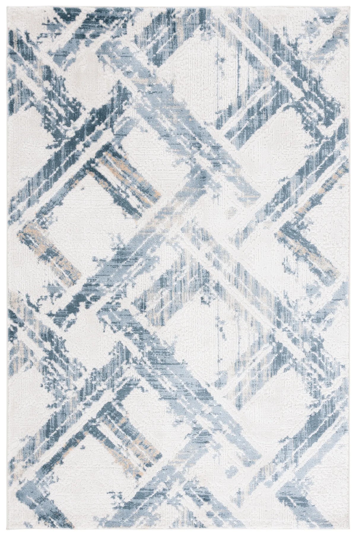 Safavieh Kingston 4'-0" x 6'-0" Rug in Blue / Ivory