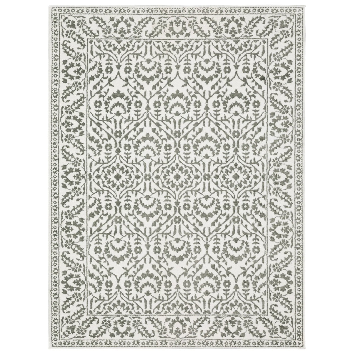 Oriental Weavers Montecito 2062H Grey/ White Rug - main flat