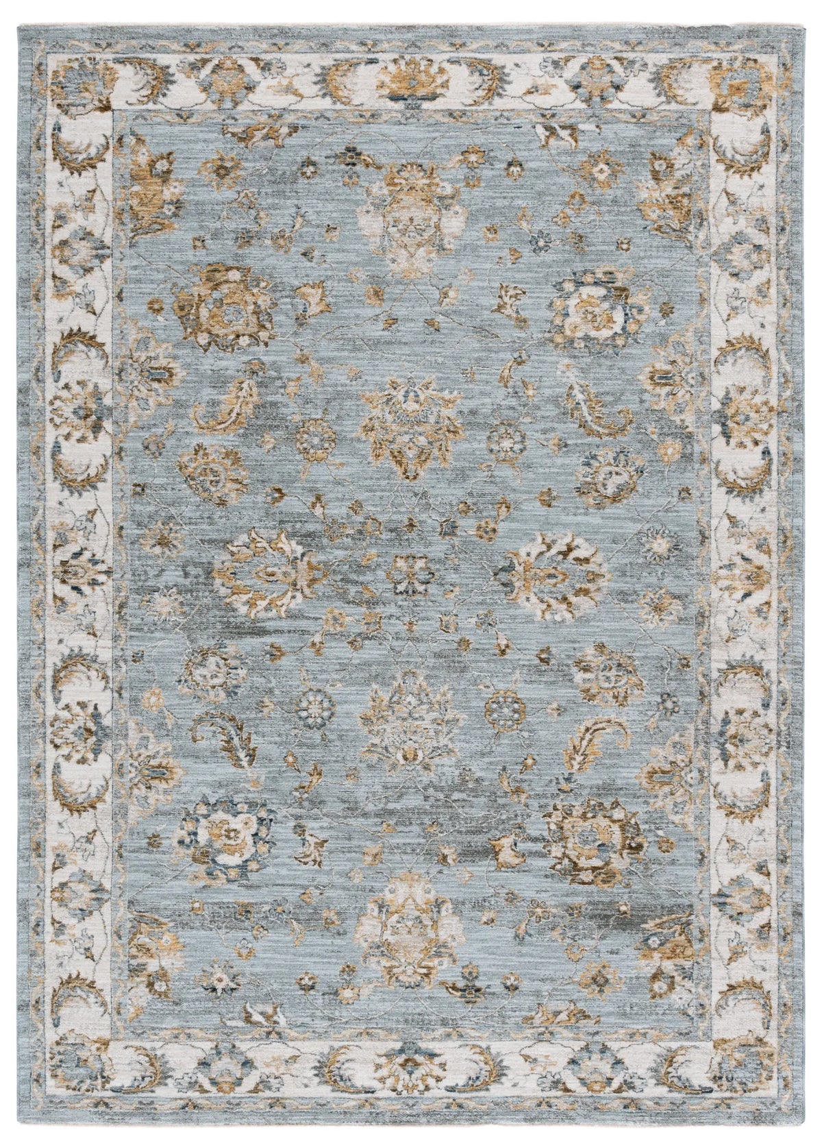 Safavieh Hamilton 4'-0" x 6'-0" Rug in Blue / Gold