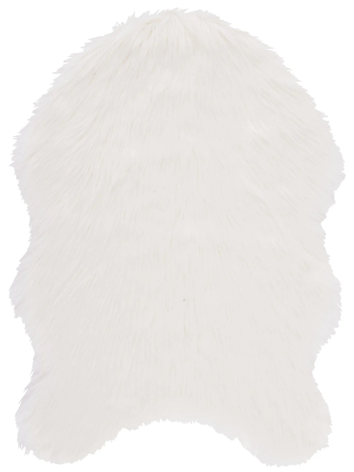 Safavieh Faux Sheep Skin 2'-0" x 3'-0" Rug in Ivory