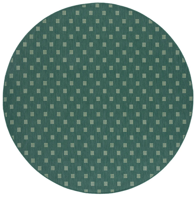 Safavieh Terrace 800 6'-7" x 6'-7" Rug in Dark Green / Light Green