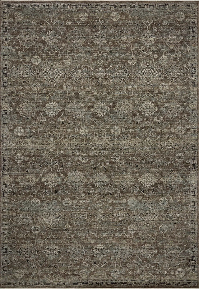 Loloi Briar BRR-06 Bark / Lagoon Rug - main flat