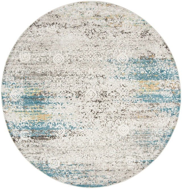 Safavieh Aria 6'-5" x 6'-5" Rug in Blue / Creme