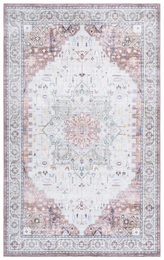 Safavieh Arizona 4'-0" x 6'-0" Rug in Beige Green / Brown