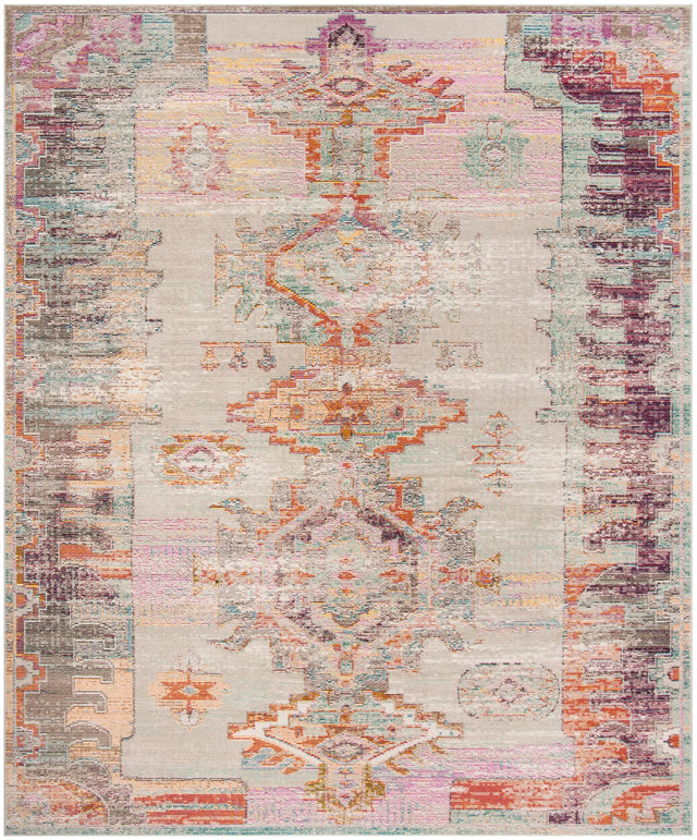 Safavieh Crystal 10'-0" x 14'-0" Rug in Light Grey / Purple