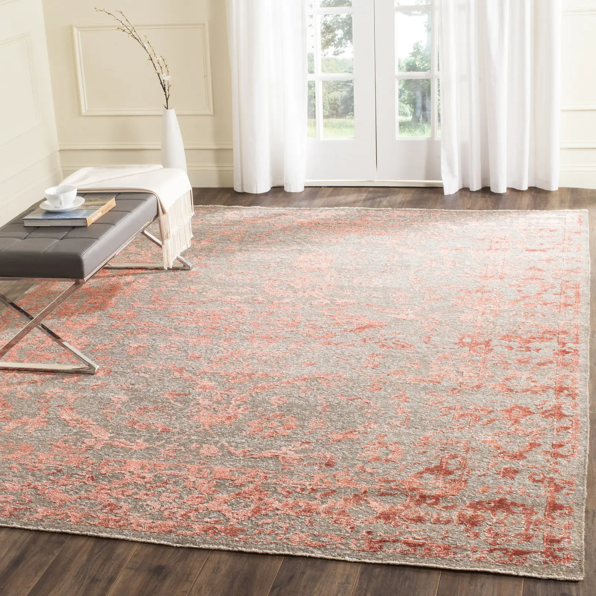 Safavieh Centennial 8'-0" x 10'-0" Rug in Grey / Red