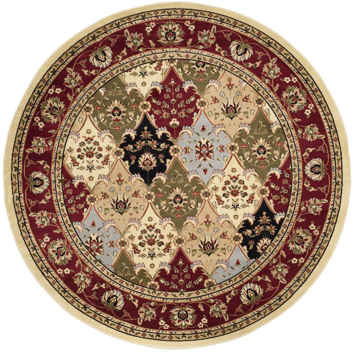 Safavieh Lyndhurst 8'-0" x 8'-0" Rug in Multi / Red