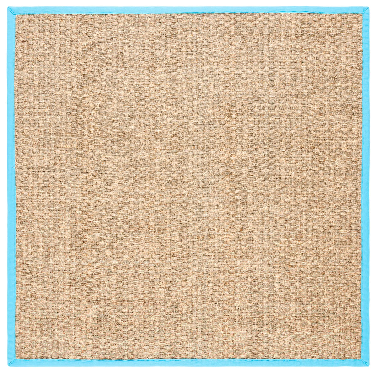 Safavieh Natural Fiber 6'-0" x 6'-0" Rug in Natural / Turquoise