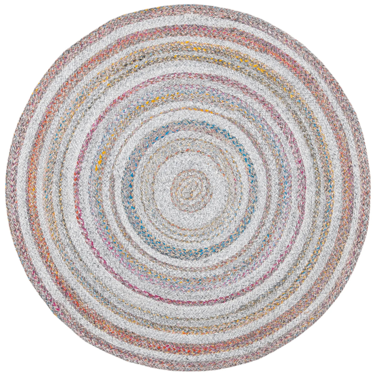 Safavieh Cape Cod 3'-0" x 3'-0" Rug in Grey / Pink
