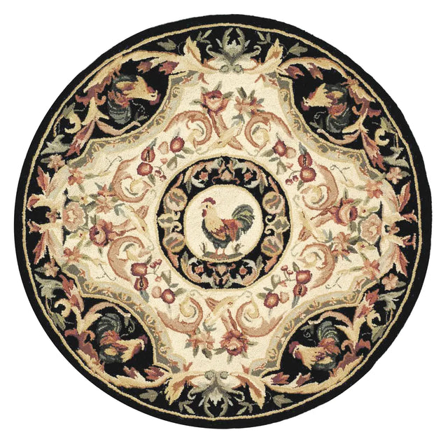 Safavieh Chelsea 4'-0" x 4'-0" Rug in Ivory / Black