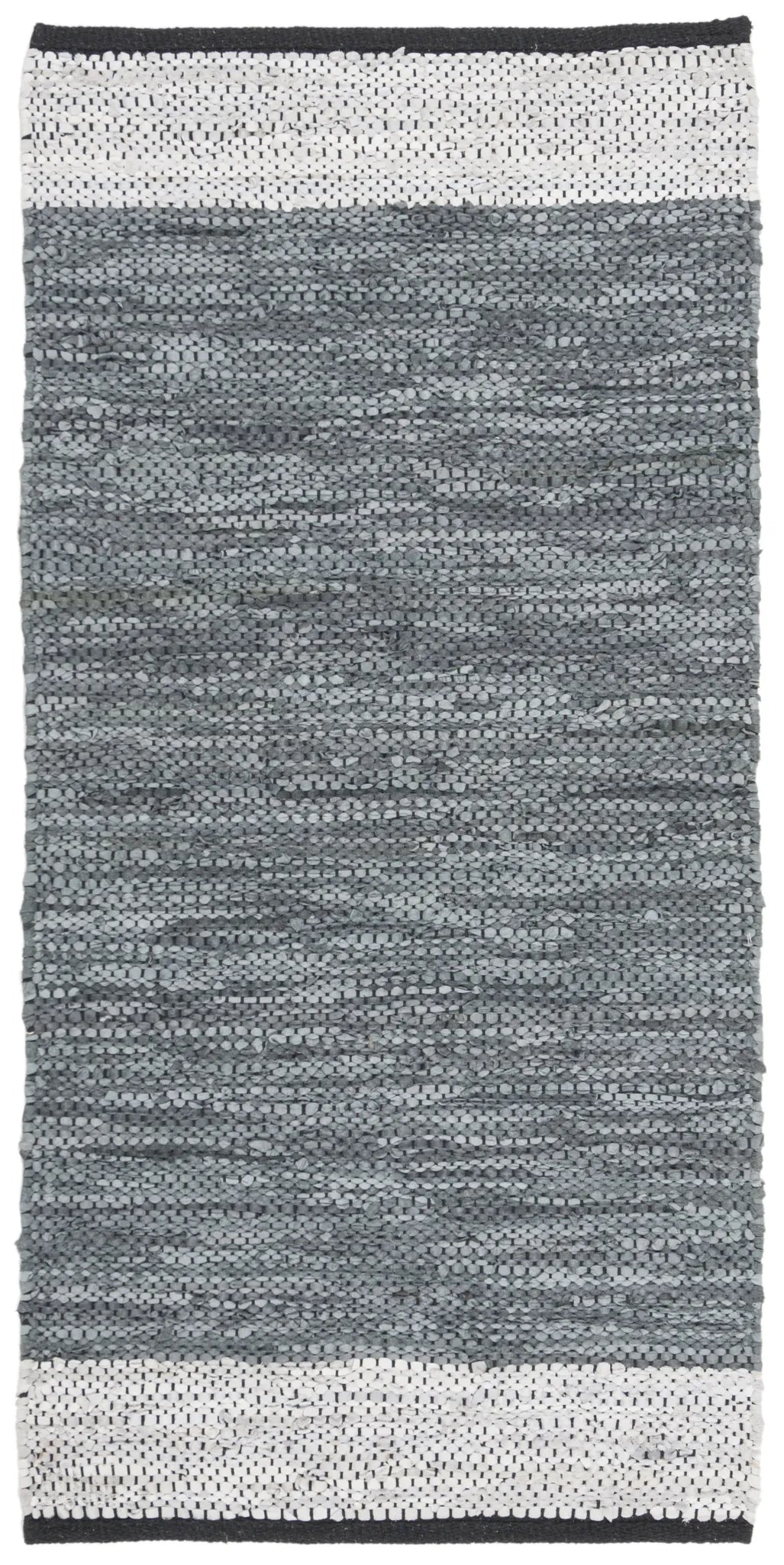 Safavieh Vintage Leather 2'-0" x 3'-0" Rug in Grey / Silver