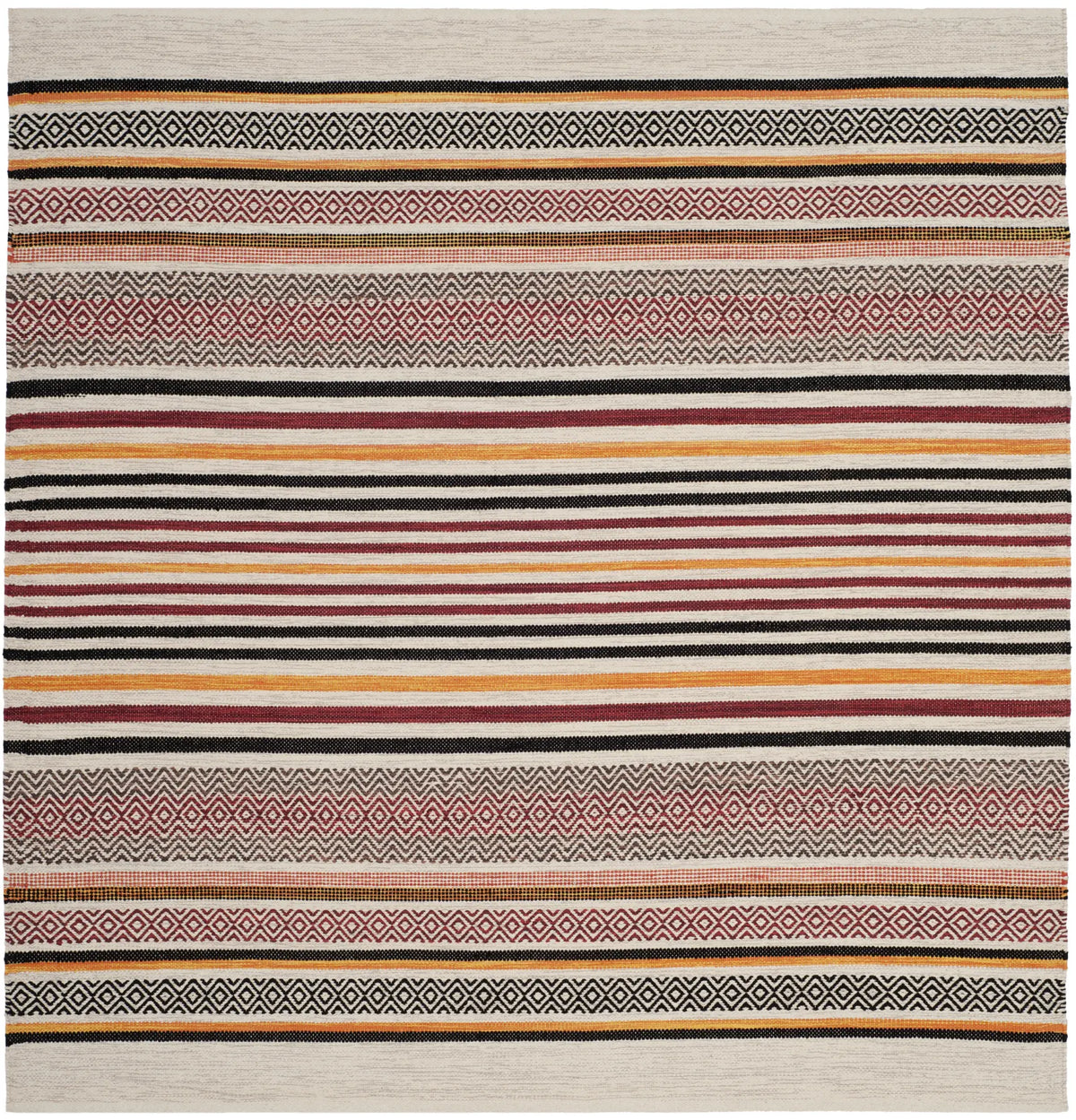 Safavieh Montauk 6'-0" x 6'-0" Rug in Red / Multi
