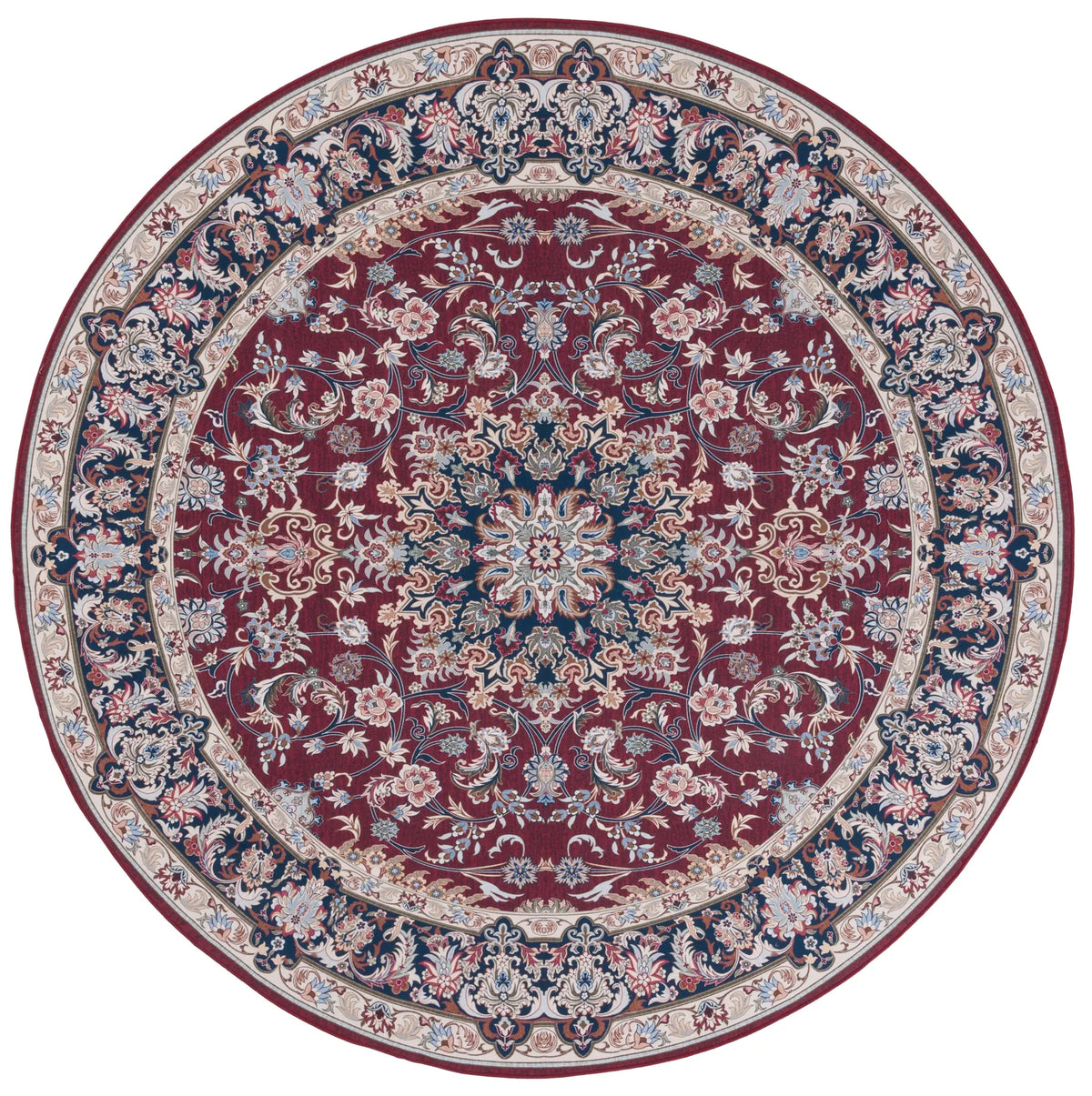 Safavieh Tucson 6'-0" x 6'-0" Rug in Red / Navy