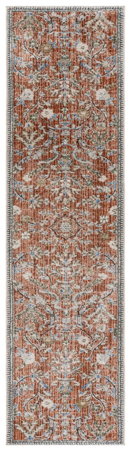 Safavieh Grove 2'-2" x 8'-0" Rug in Rust / Blue