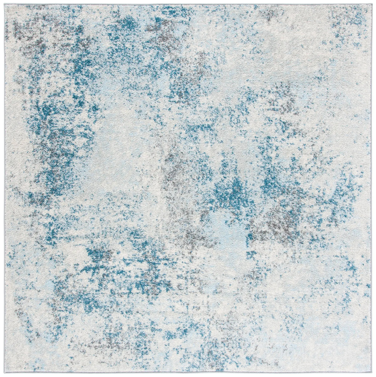 Safavieh Tulum 6'-7" x 6'-7" Rug in Ivory / Blue