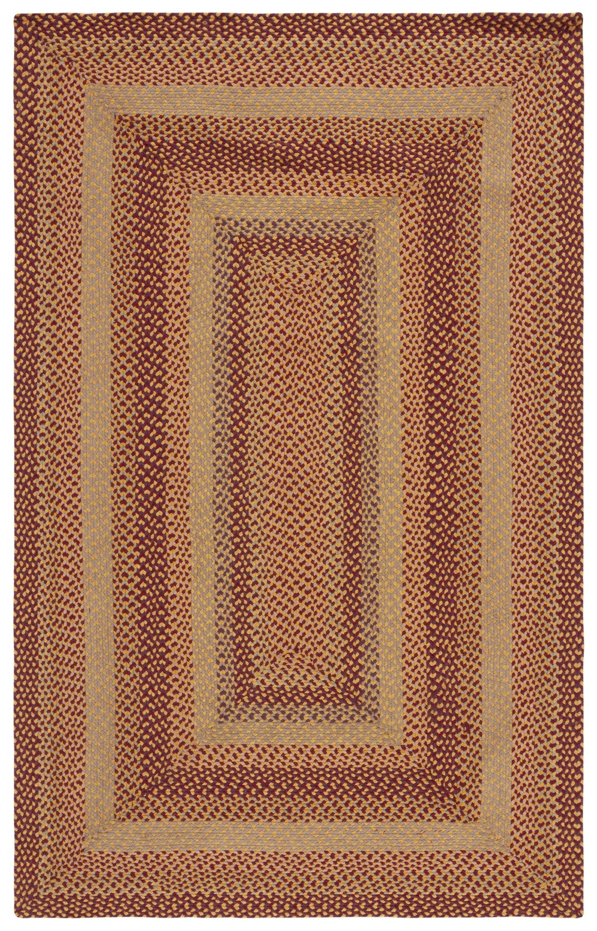 Safavieh Braided 4'-0" x 6'-0" Rug in Yellow / Red