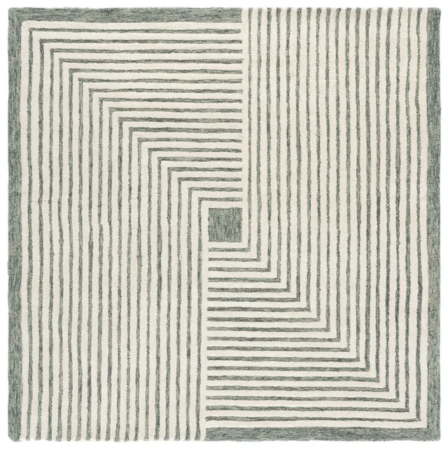 Safavieh Metro 6'-0" x 6'-0" Rug in Green / Ivory