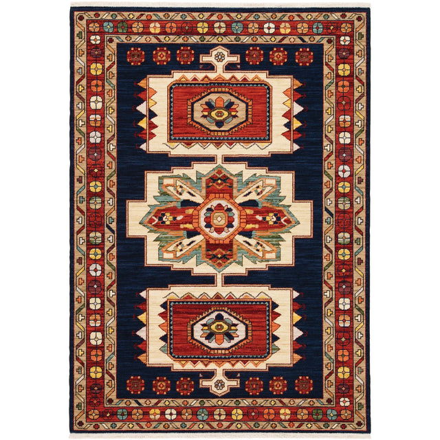 Oriental Weavers Sphinx Lilihan 090B6 Blue/ Red Rugs - main flat