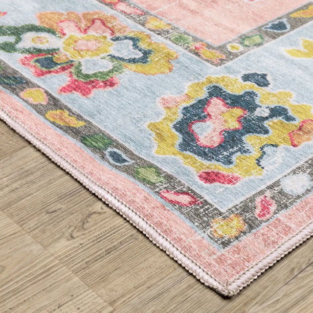 Oriental Weavers Sphinx Addison ADD01 Blue Rugs - corner detail