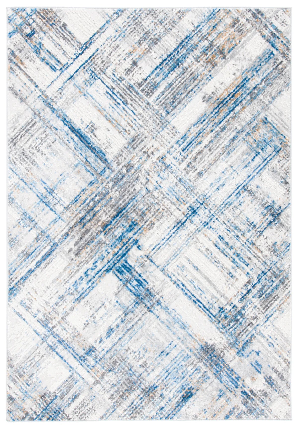 Safavieh Shivan 100 4'-0" x 6'-0" Rug in Ivory / Blue