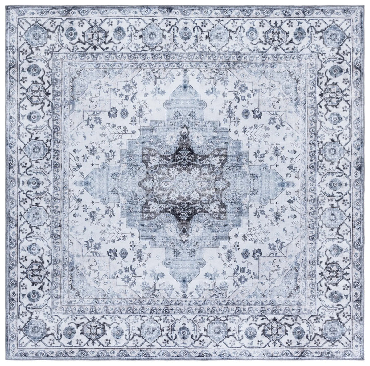 Safavieh Arizona 6'-0" x 6'-0" Rug in Ivory / Blue