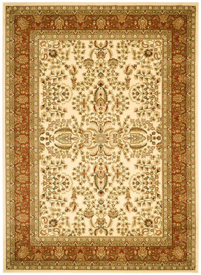 Safavieh Lyndhurst 10'-0" x 14'-0" Rug in Ivory / Rust