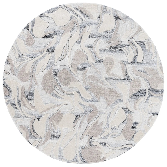 Safavieh Jardin 6'-0" x 6'-0" Rug in Grey / Ivory