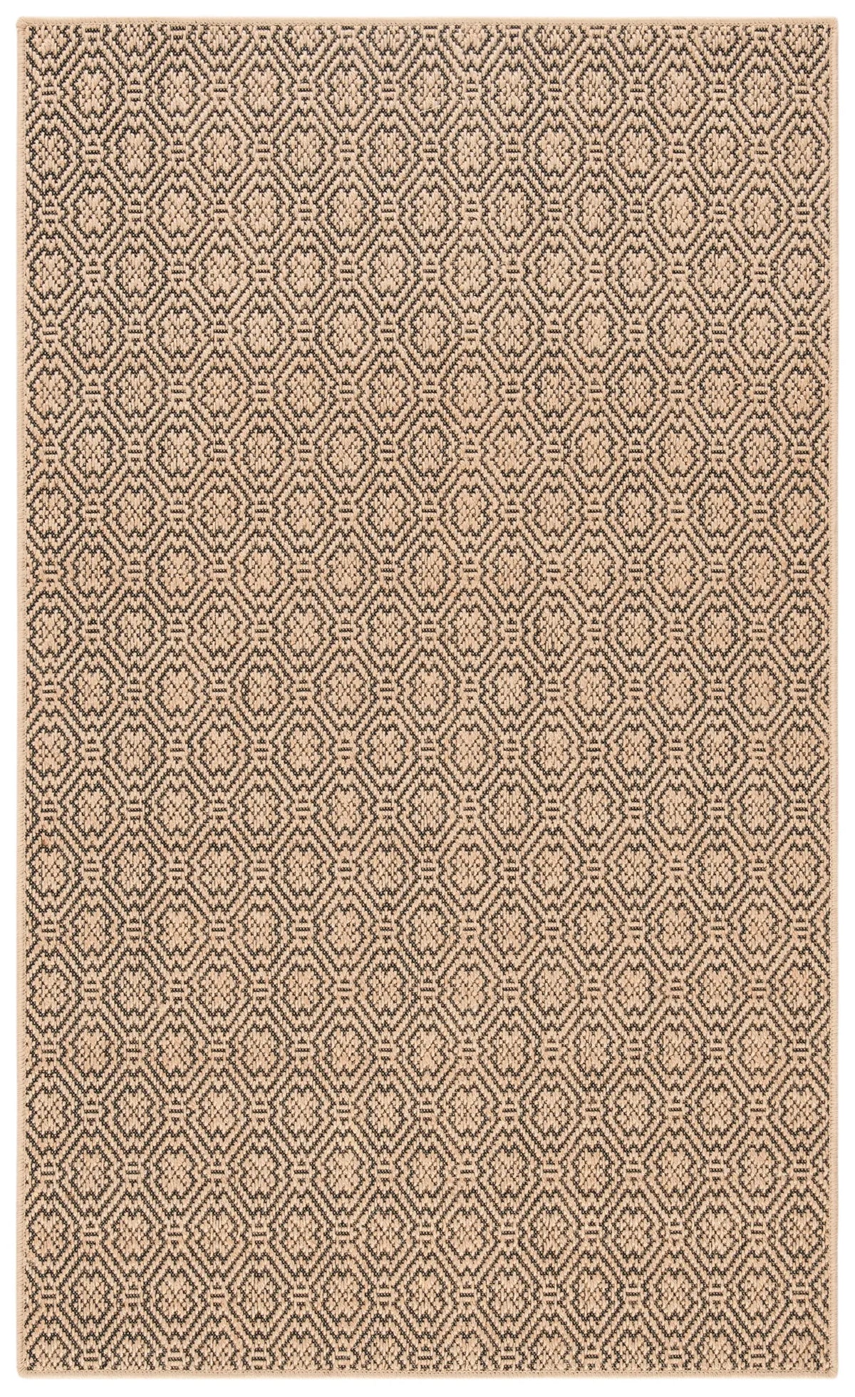 Safavieh Palm Beach 3'-0" x 5'-0" Rug in Natural / Black