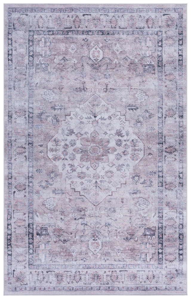 Safavieh Tucson 4'-0" x 6'-0" Rug in Grey / Light Fuchsia