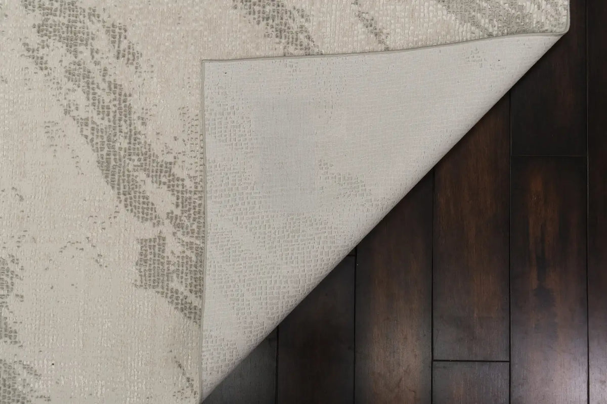 Dynamic Rugs Penta 6320 Power Loomed Modern Cream/Ivory Rug - Corner