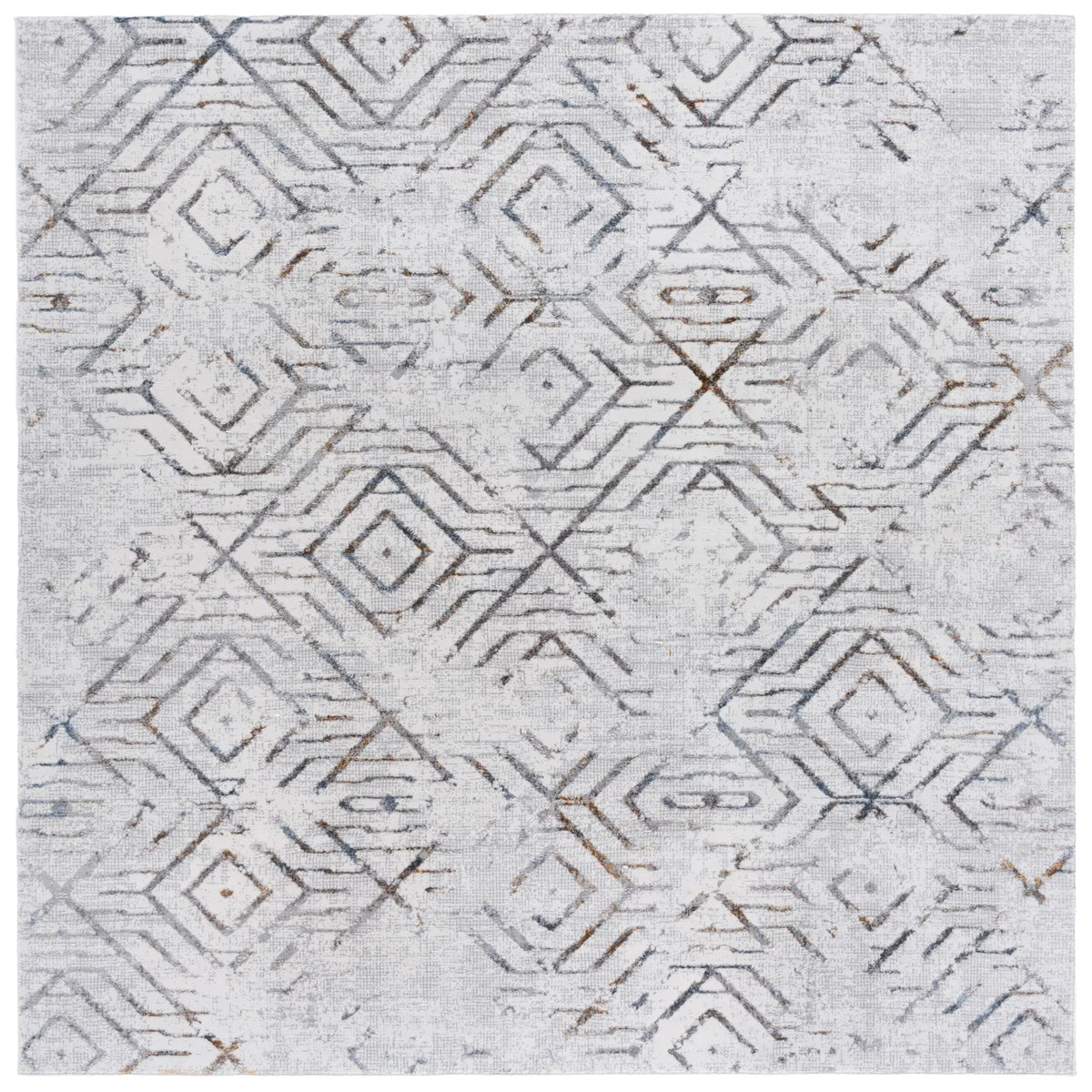 Safavieh Sonoma 6'-7" x 6'-7" Rug in Grey / Ivory