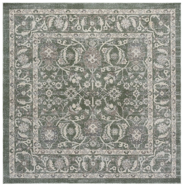 Safavieh Harrison 6'-7" x 6'-7" Rug in Green / Ivory