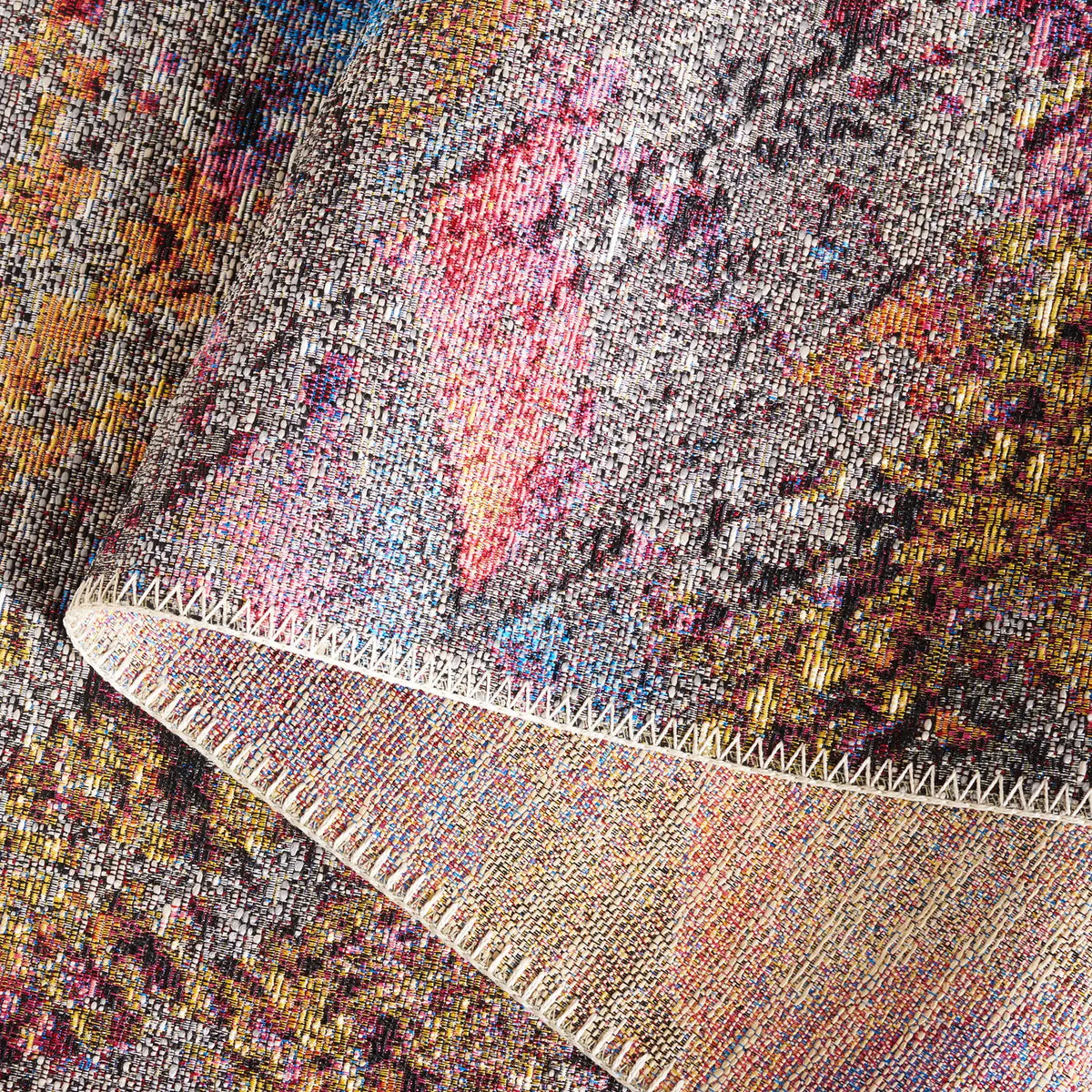Safavieh Barbados 500 4'-0" x 6'-0" Rug in Grey Purple / Blue Gold