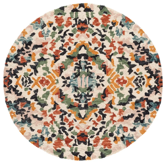 Safavieh Aspen 5'-0" x 5'-0" Rug in Ivory / Pink