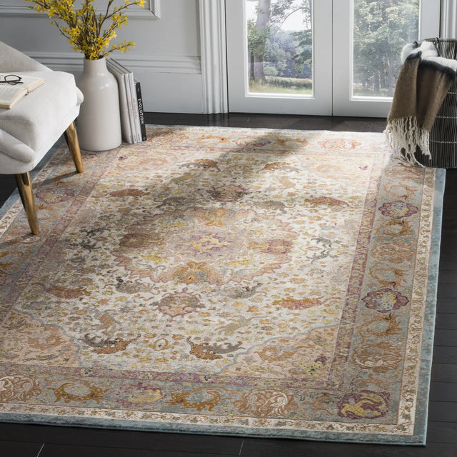 Safavieh Aria 5'-0" x 6'-7" Rug in Beige / Orange