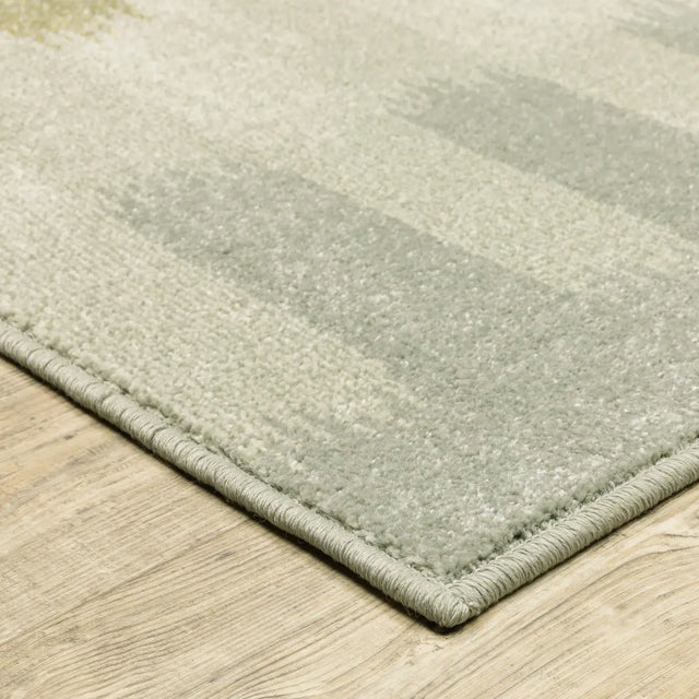 Oriental Weavers Sphinx Branson Br09A Beige/ Grey Rugs - corner detail