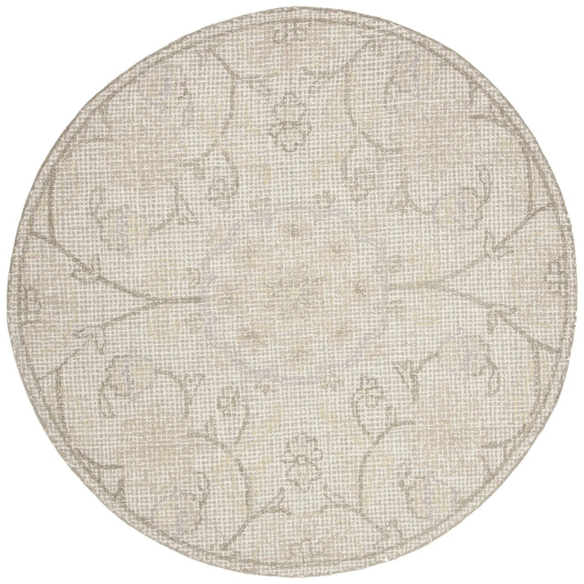 Safavieh Abstract 6'-0" x 6'-0" Rug in Light Grey / Ivory