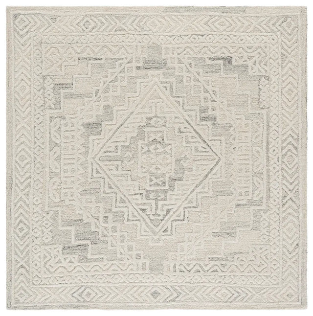 Safavieh Metro 6'-0" x 6'-0" Rug in Light Grey / Ivory