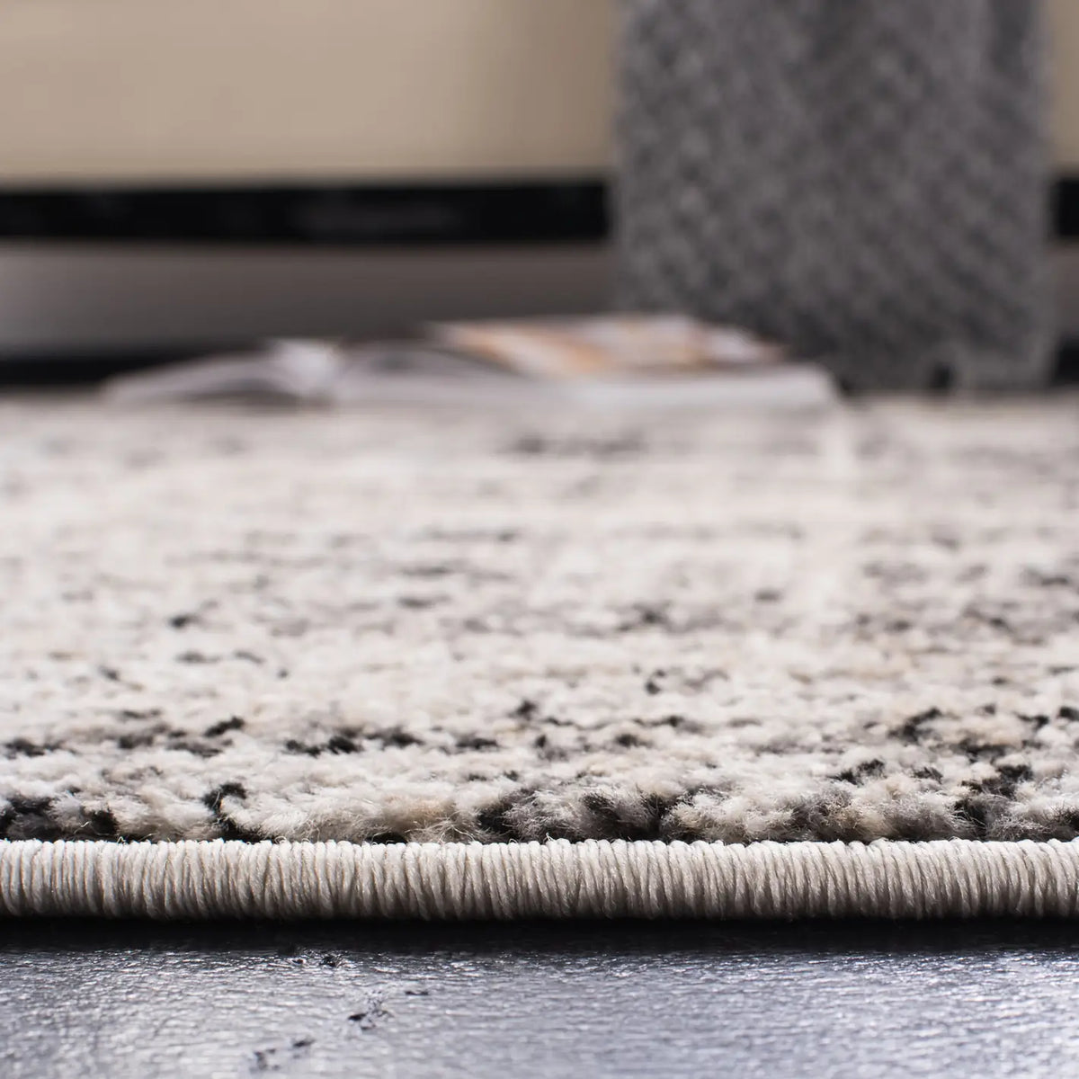 Safavieh Adirondack 4'-0" x 6'-0" Rug in Silver / Black