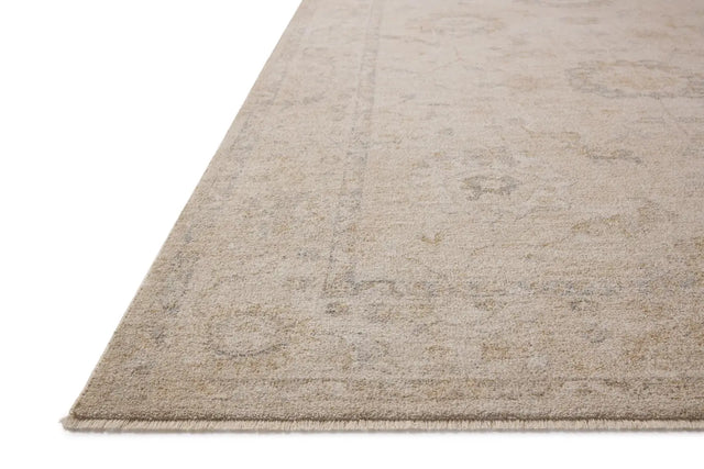 Chris Loves Julia x Loloi Louisa LOI-02 Oatmeal / Slate Rug - rug corner