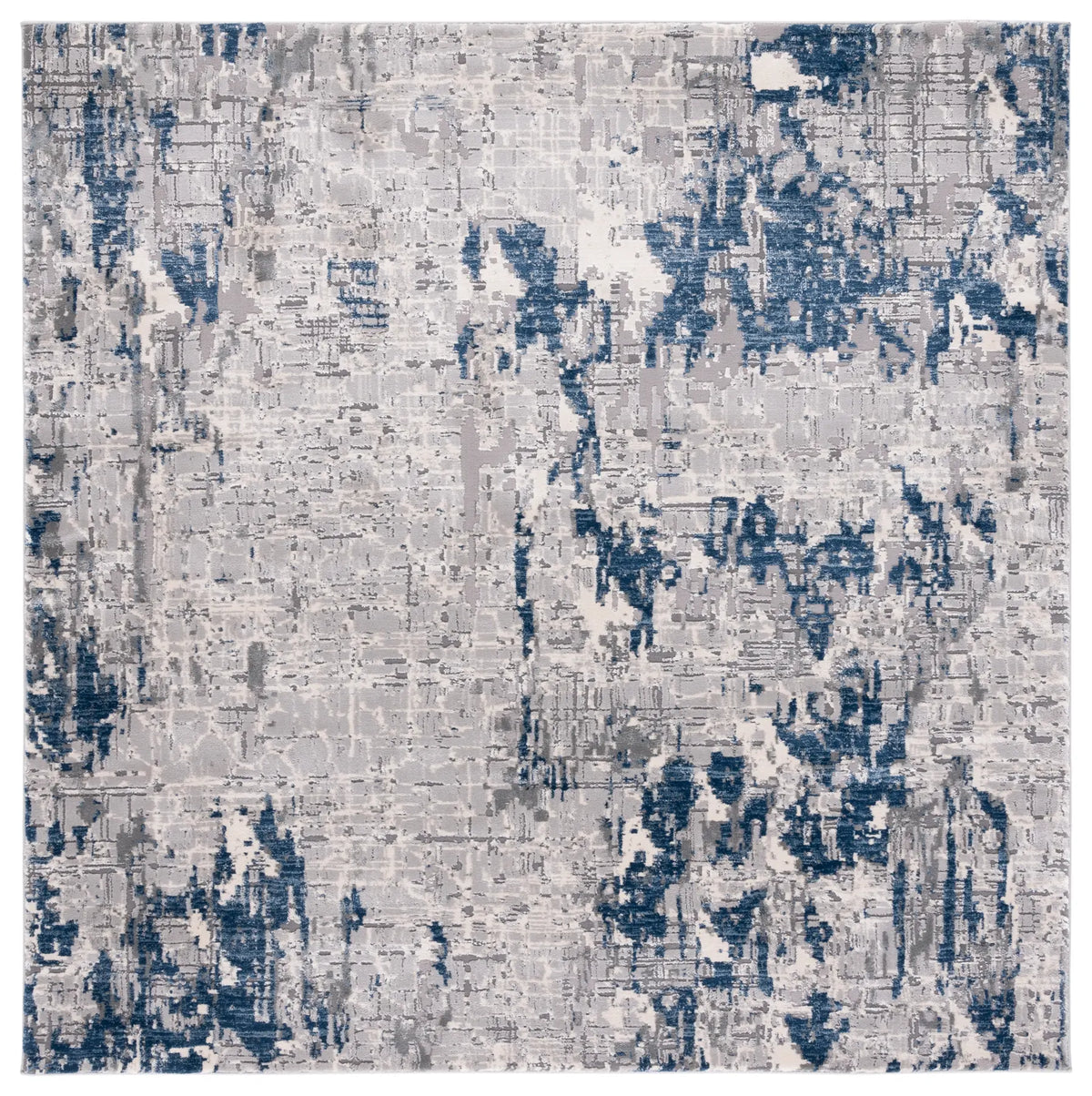Safavieh Meadow 100 6'-7" x 6'-7" Rug in Grey / Blue