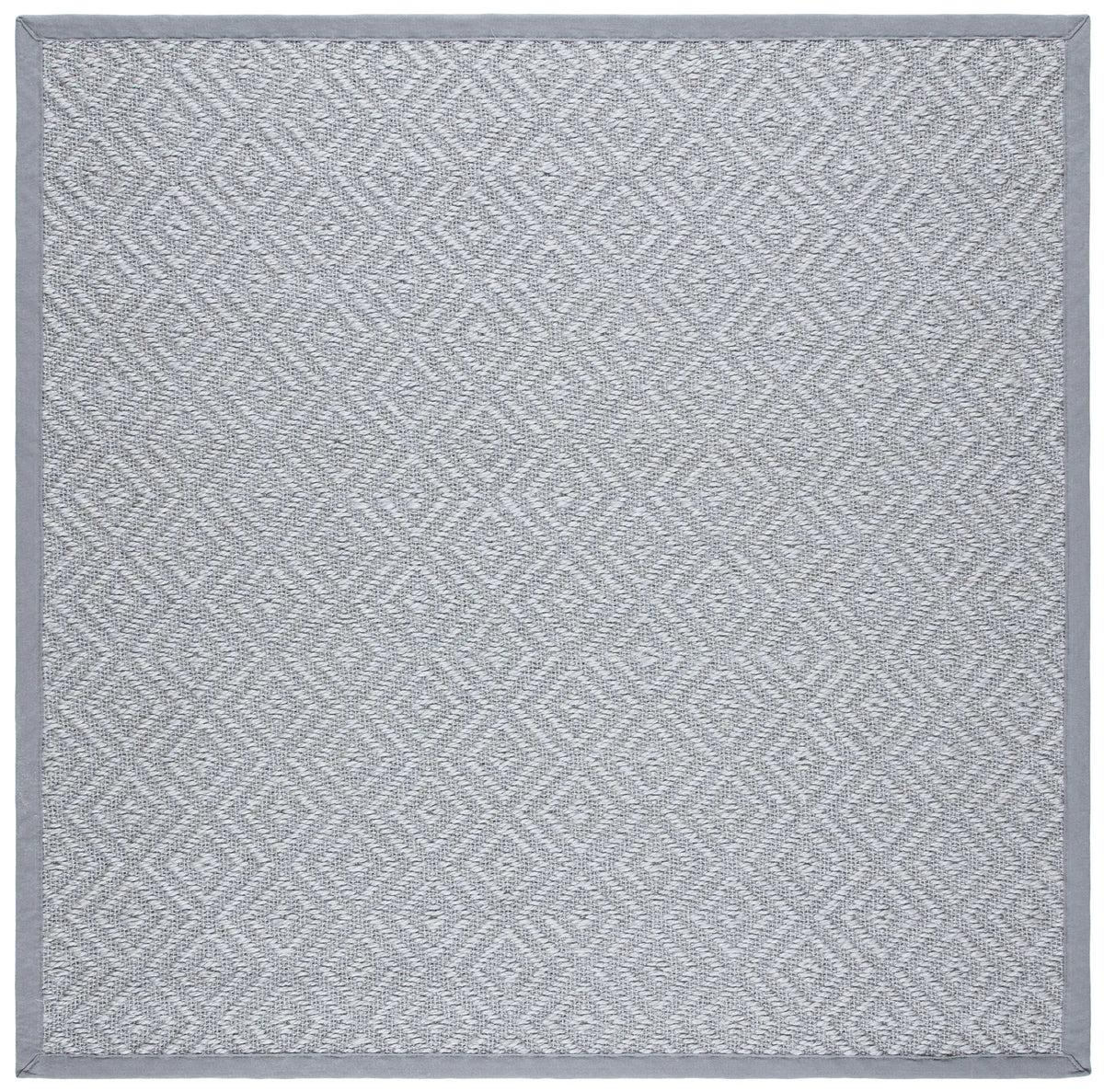 Safavieh Natural Fiber 6'-0" x 6'-0" Rug in Light Grey / Grey