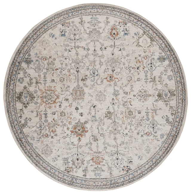 Safavieh Grove 6'-7" x 6'-7" Rug in Ivory / Rust Blue