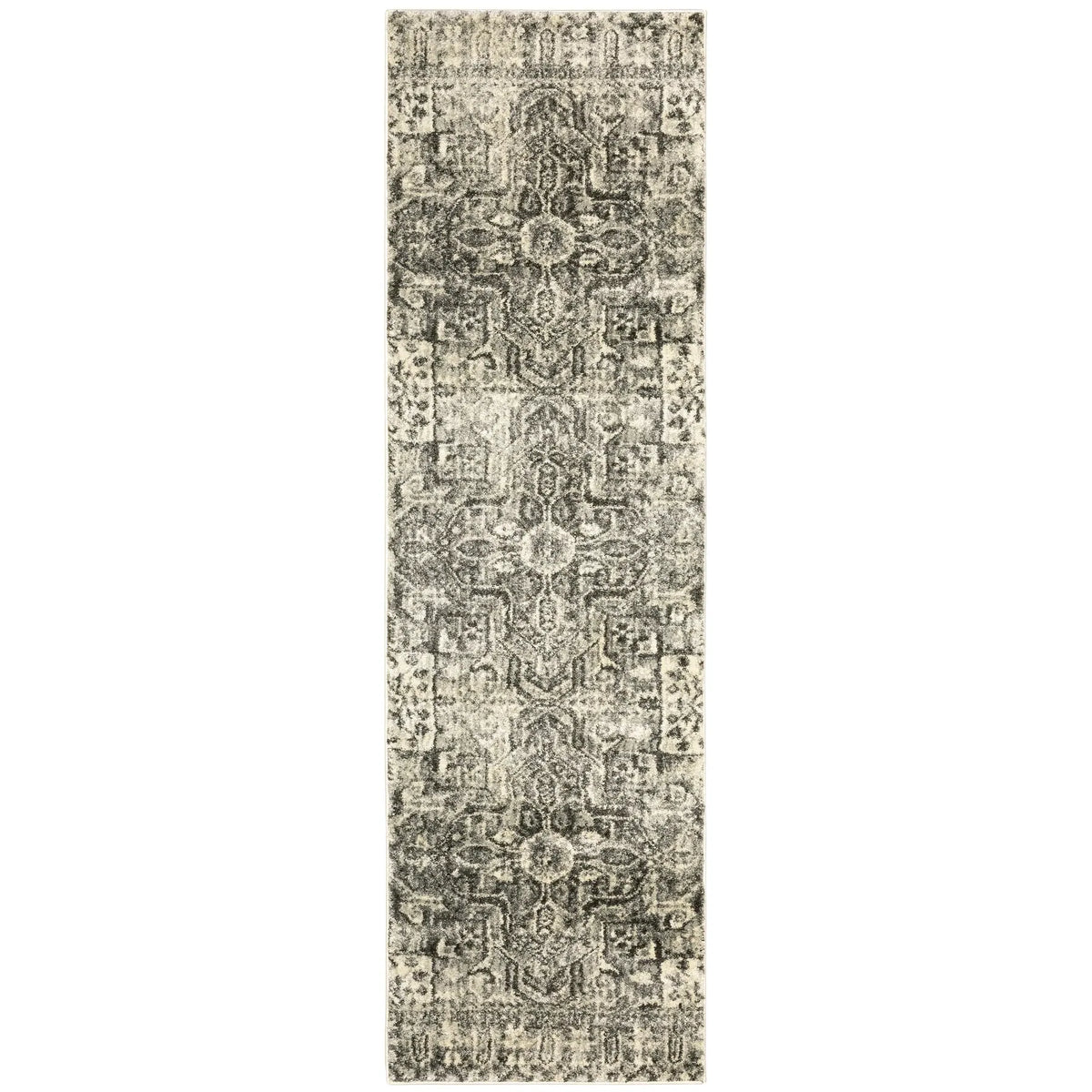 Oriental Weavers Sphinx Florence 4333W Charcoal/ Ivory Rugs - runner