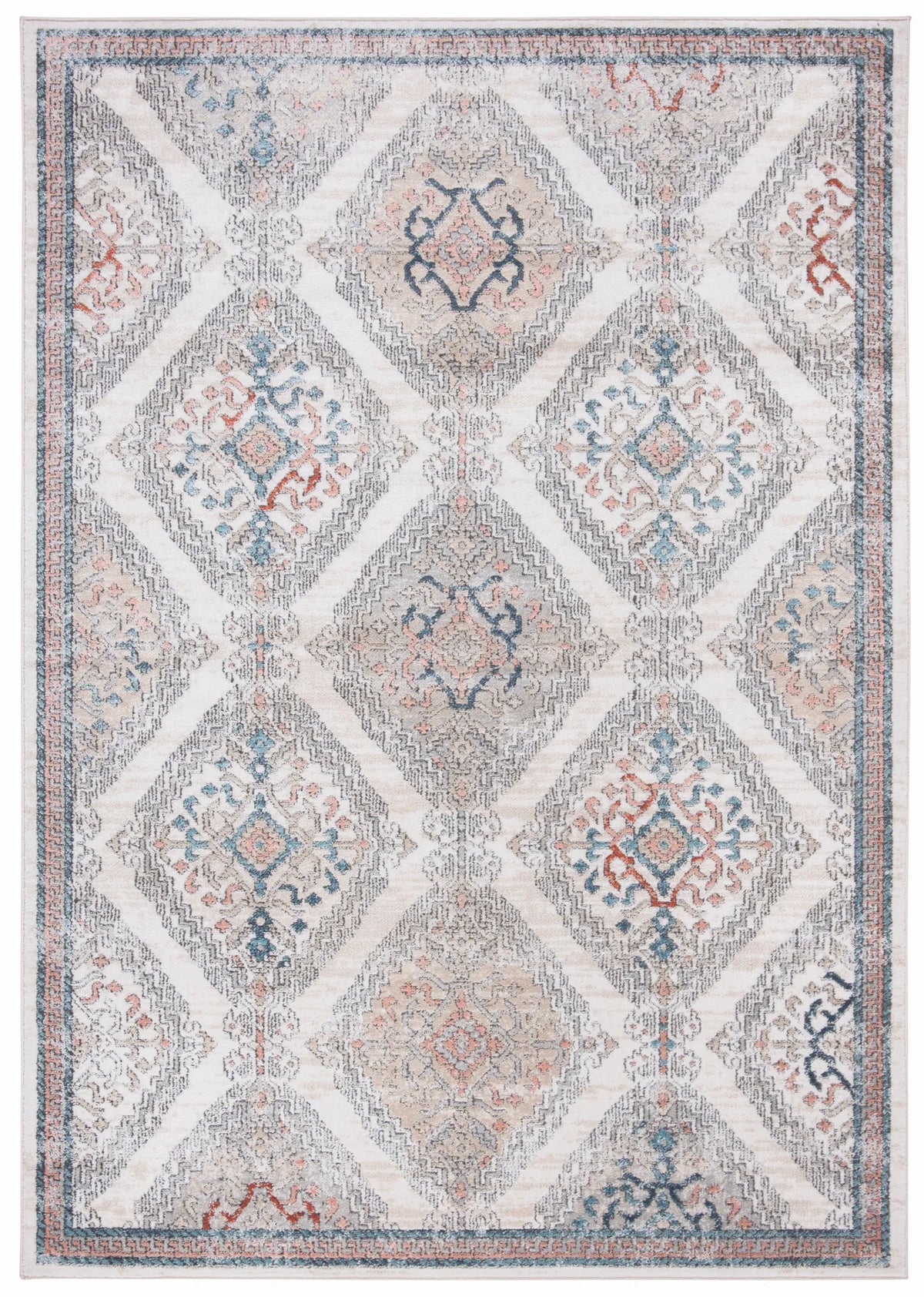 Safavieh Oregon 800 4'-0" x 6'-0" Rug in Grey / Ivory